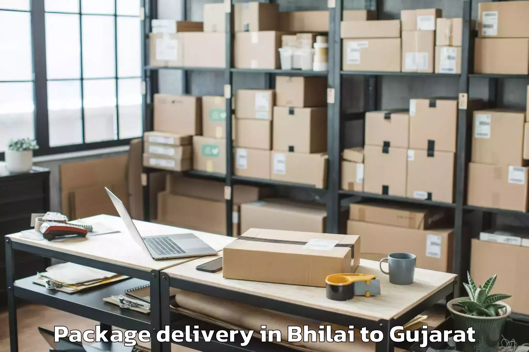 Affordable Bhilai to Gondal Package Delivery